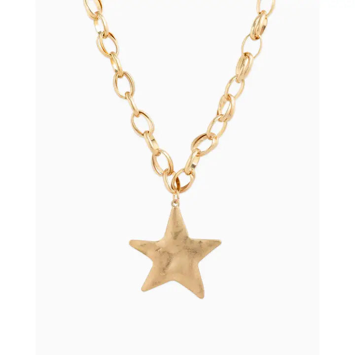 Chunky Gold Star Necklace