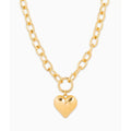 Chunky Gold Heart Necklace