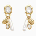 Pearl & Gemstone Drop Earrings